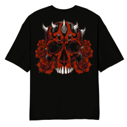 Red Skull Oversized T-Shirt